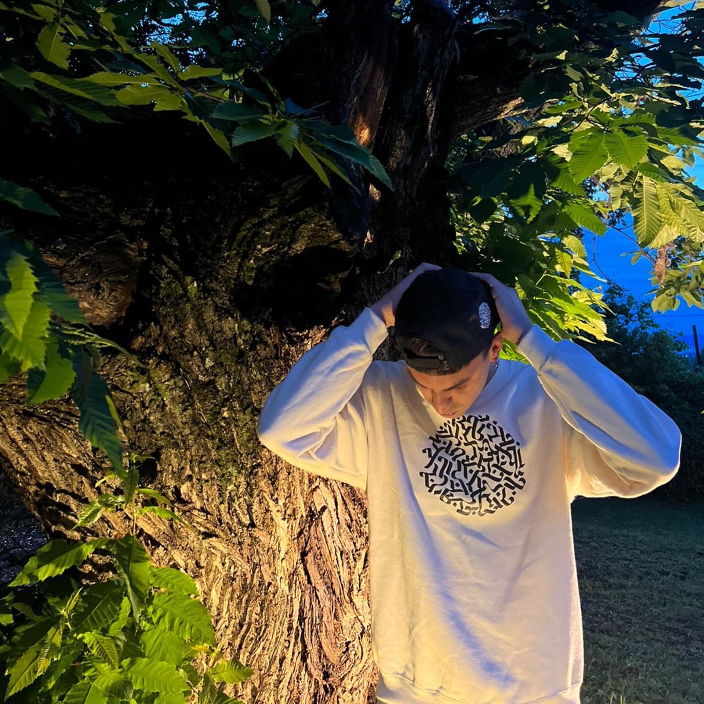 CIRCLE SWEATSHIRT WHITE