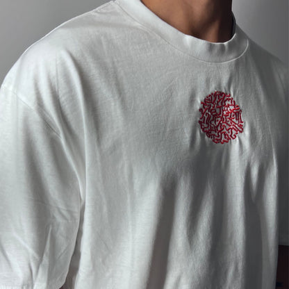 CIRCLE T-OVERSIZIE WHITE