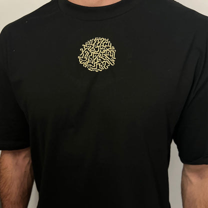 CIRCLE T-OVERSIZE BLACK