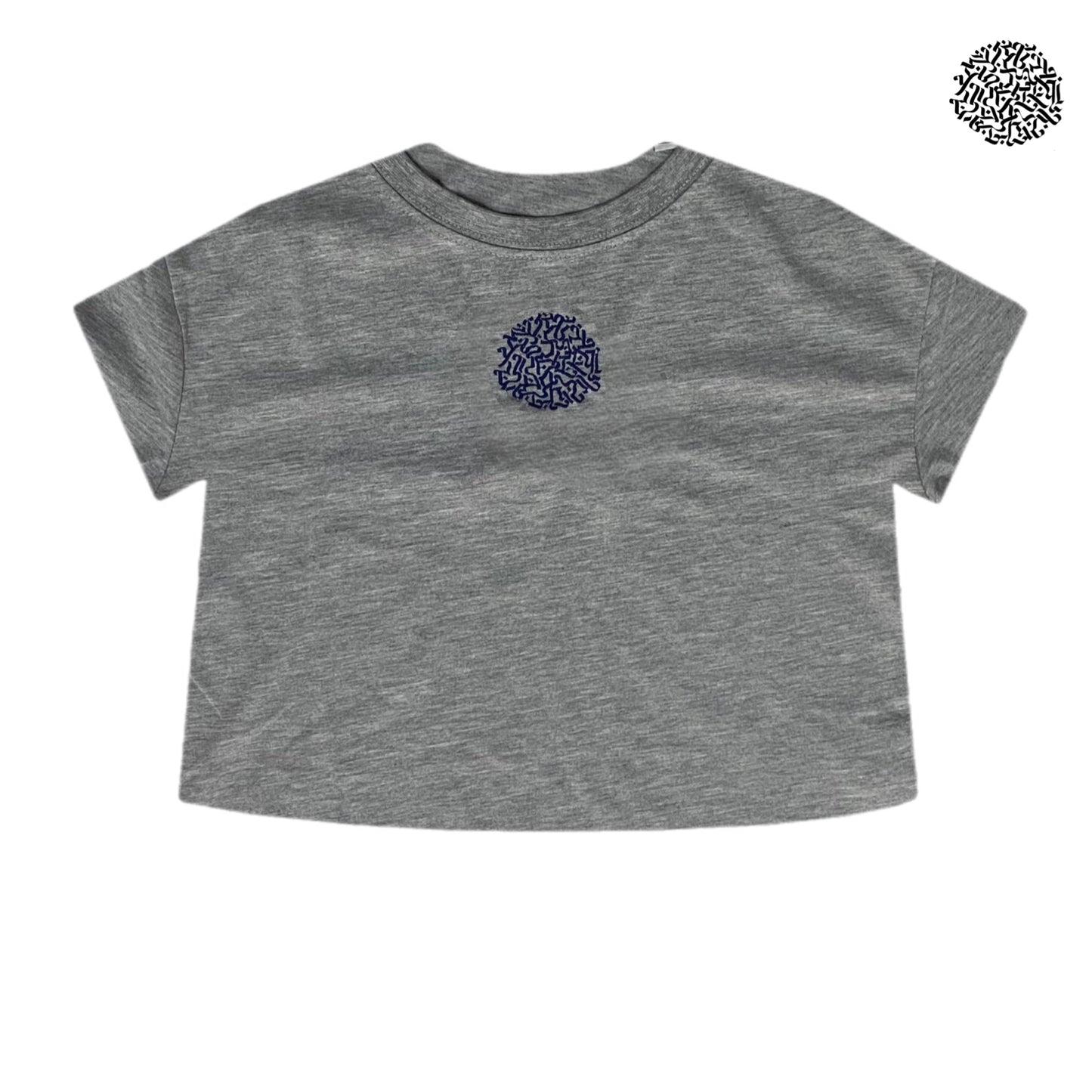 CIRCLE CROP TOP GREY