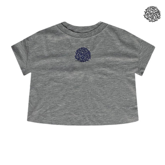CIRCLE CROP TOP GREY